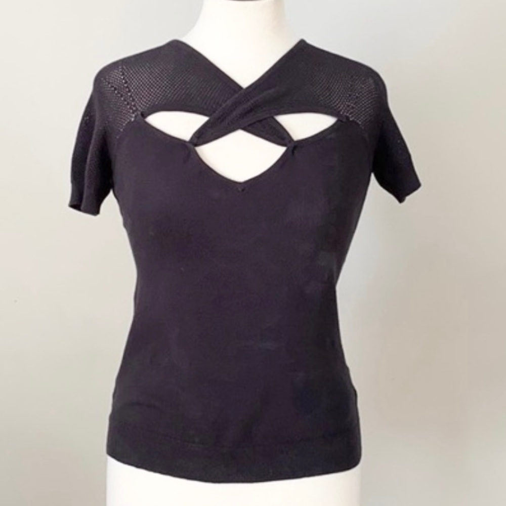 Stitches&Stripes knit cut-out top